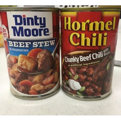 Canned Beef Stew & Chili